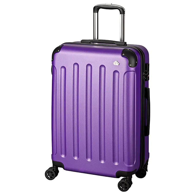 Foto von Reisegepäck, Koffer, Tasche, mit Rollen, glänzend, farbig Produktfoto Reisekoffer