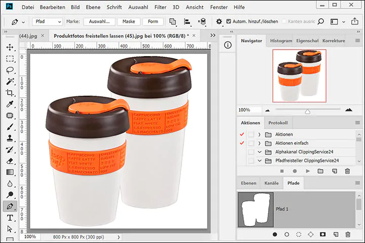Produktfoto, freigestellt, vor weißem Hintergrund, Trinkbecher, mit Deckel, Warmhaltefunktion, Kunststoff Freisteller Trinkbecher Kunststoff