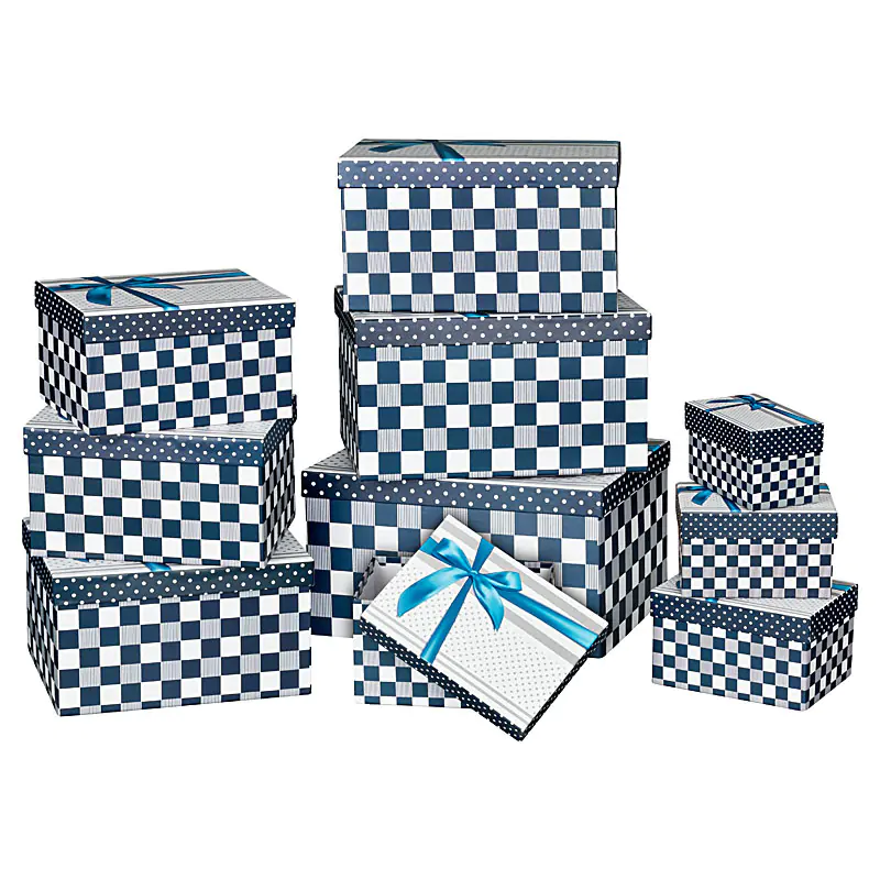 Produktfoto Schachteln dekoriert, verschiedene Größen Produktbild, Standard-Produktfotografie Geschenkverpackungen