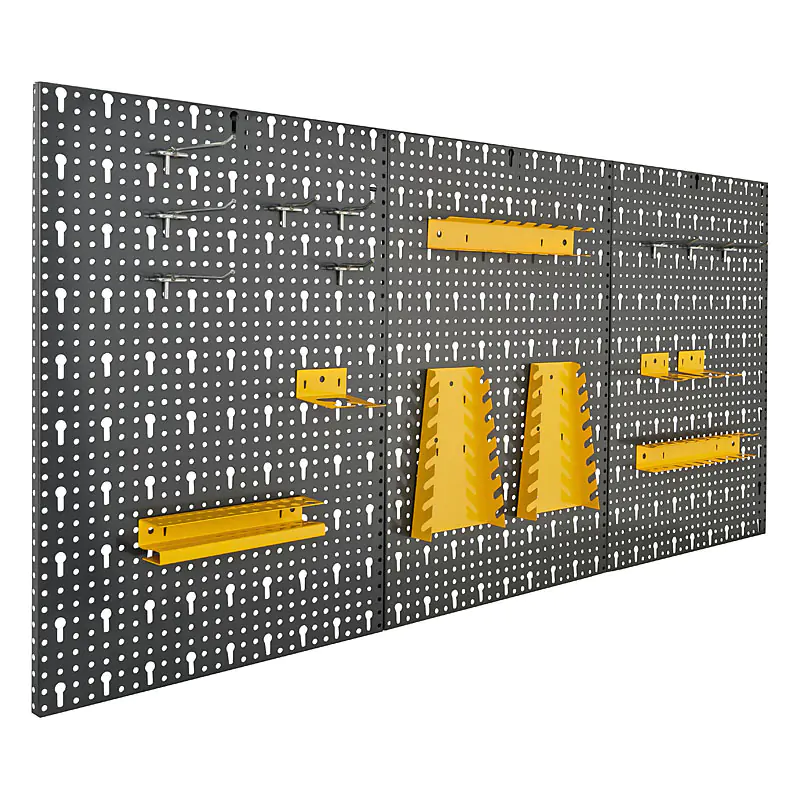 Produktfoto Werkzeugwand mit Löchern für Haken Produktbild, Standard-Produktfotografie Werkzeugboard, Lochwand