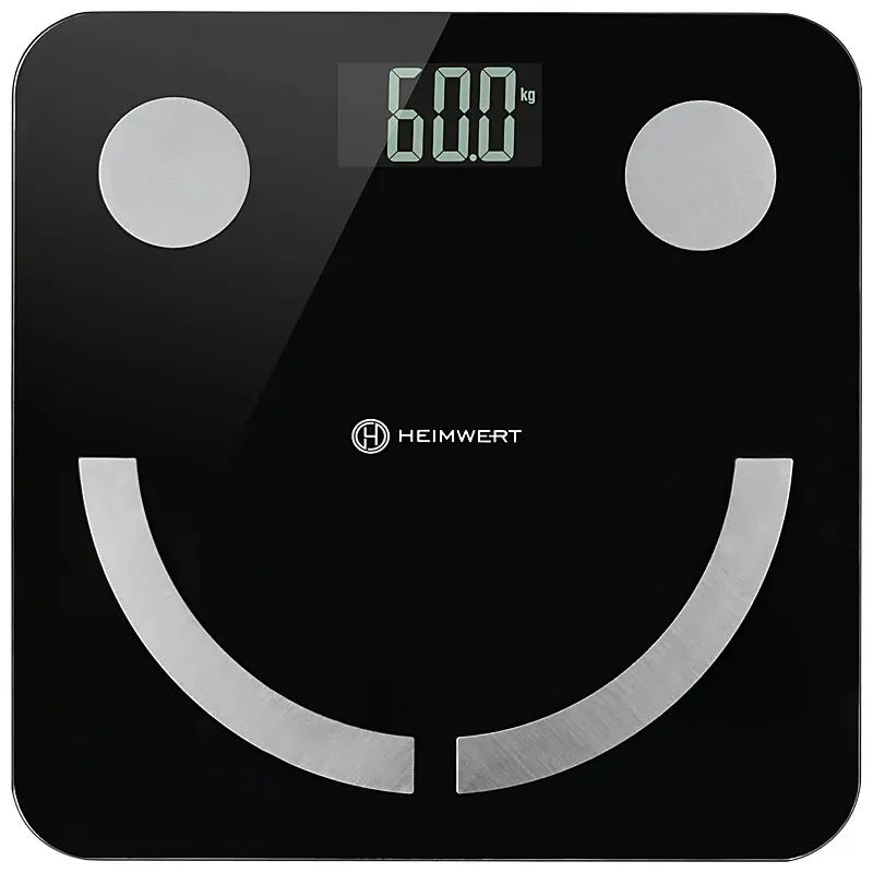 Produktfoto Körperwaage, Fußwaage aus Vogelperspektive fotografiert