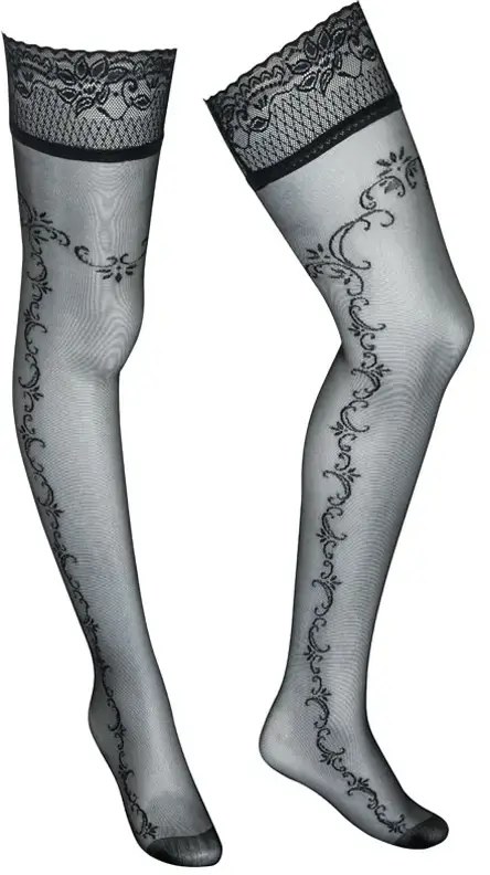 Produktfoto durchsichtige halterlose Strümpfe an Puppenbein Produktfoto durchsichtige halterlose Strümpfe an Puppenbein
